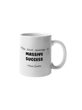 "Photo of Massive Success Mug from PhotoSplash with Frank Sinatra quote, "The best revenge is massive success", printed on high-quality ceramic mug. Perfect for a morning boost of motivation and inspiration."